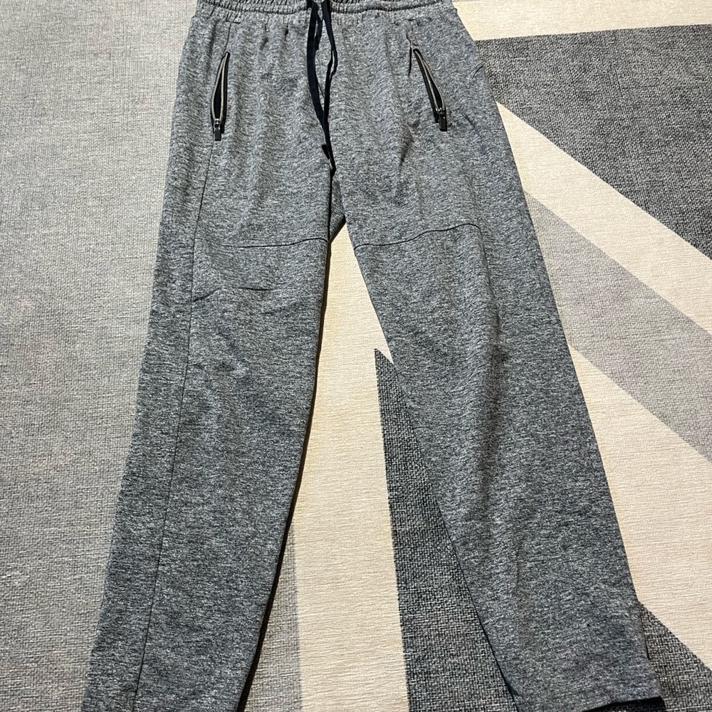 Athleta Grey Heathered Pants (M) *EUC*